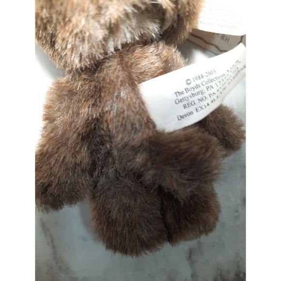 Boyd's Bears Mini Moosekins Christmas Ornament Bear w/Tag - Picture 4 of 5